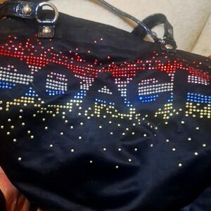 Black sequin coach purse...